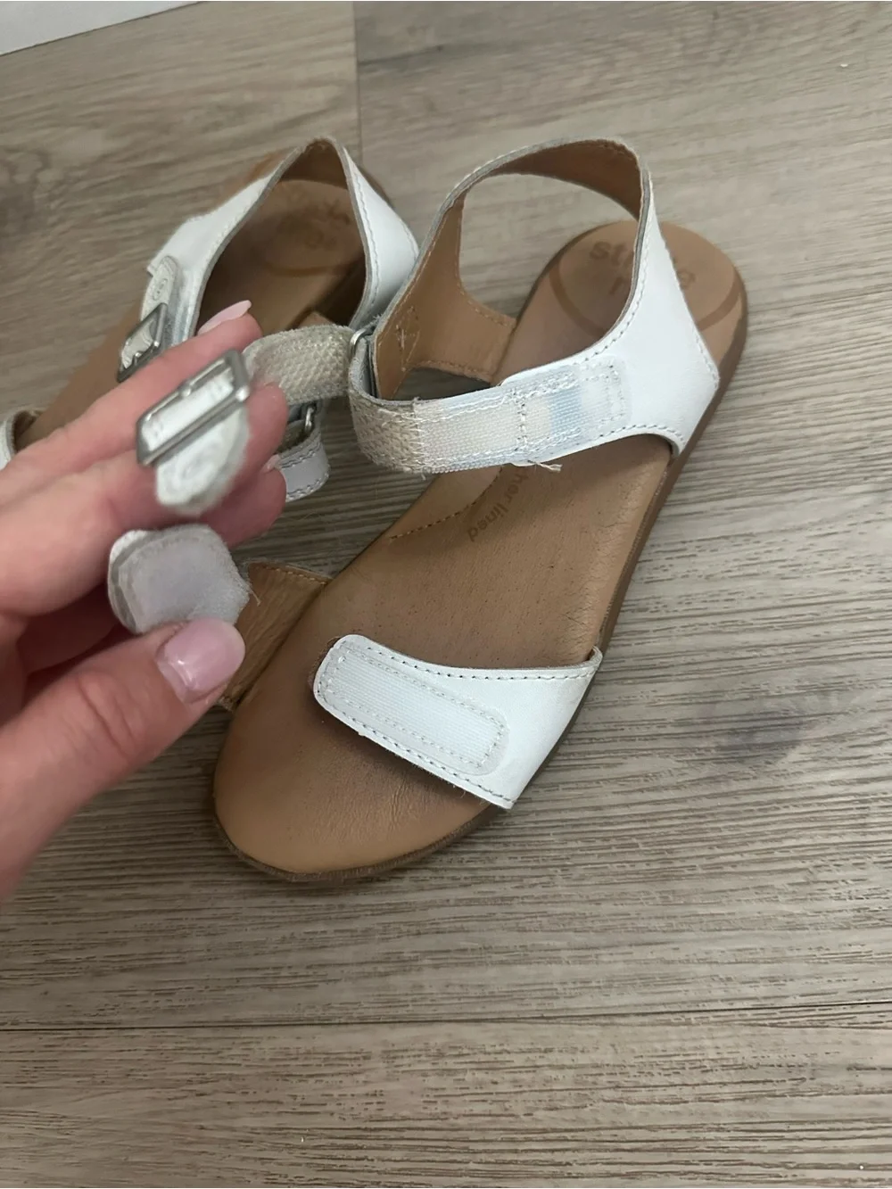 Stride Rite Kids White Bow Sandals - Whitney Summer Shoes